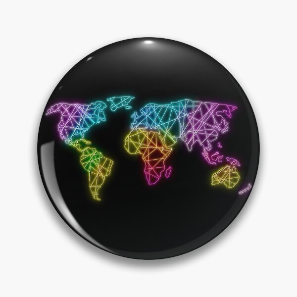 Item preview, Neon Rainbow Map designed and sold by Elle  Hazlett.
