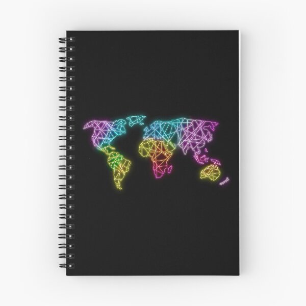 Item preview, Neon Rainbow Map designed and sold by Elle  Hazlett.