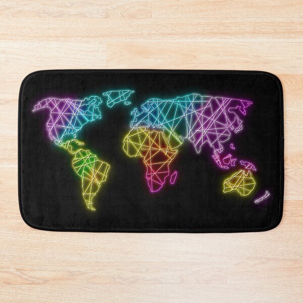 Item preview, Neon Rainbow Map designed and sold by Elle  Hazlett.