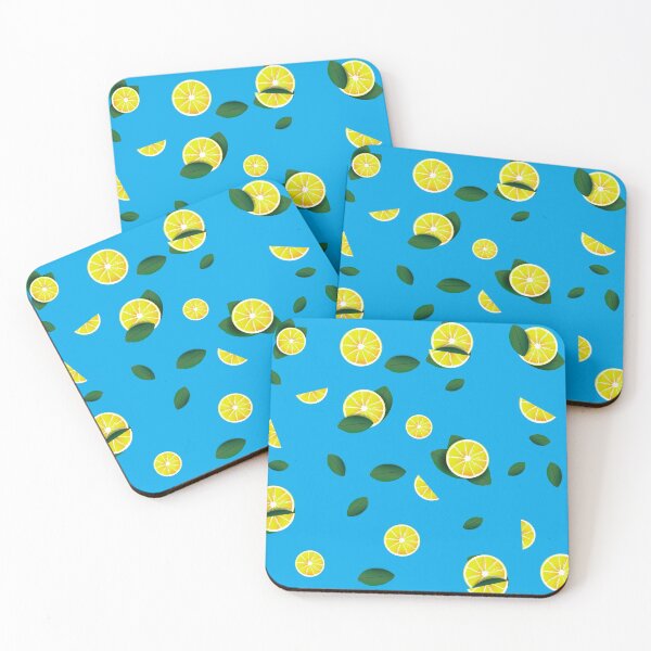 Item preview, lemon pattern with blue background_z designed and sold by hateeyes.