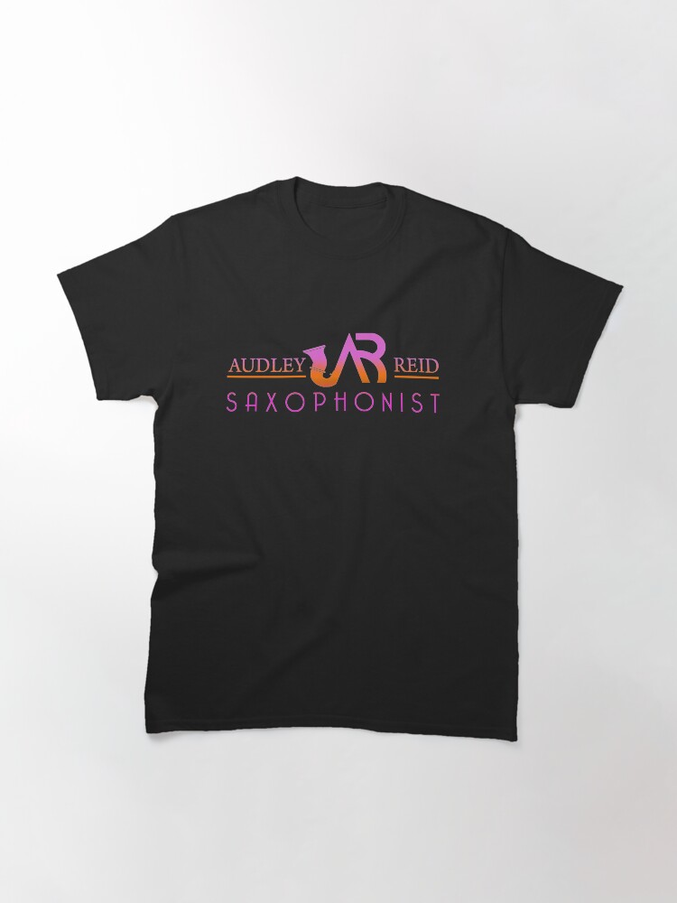 Thumbnail 2 of 7, Classic T-Shirt, The Audley Reid Saxophonist Logo In Color designed and sold by CoffeeCupLife2.