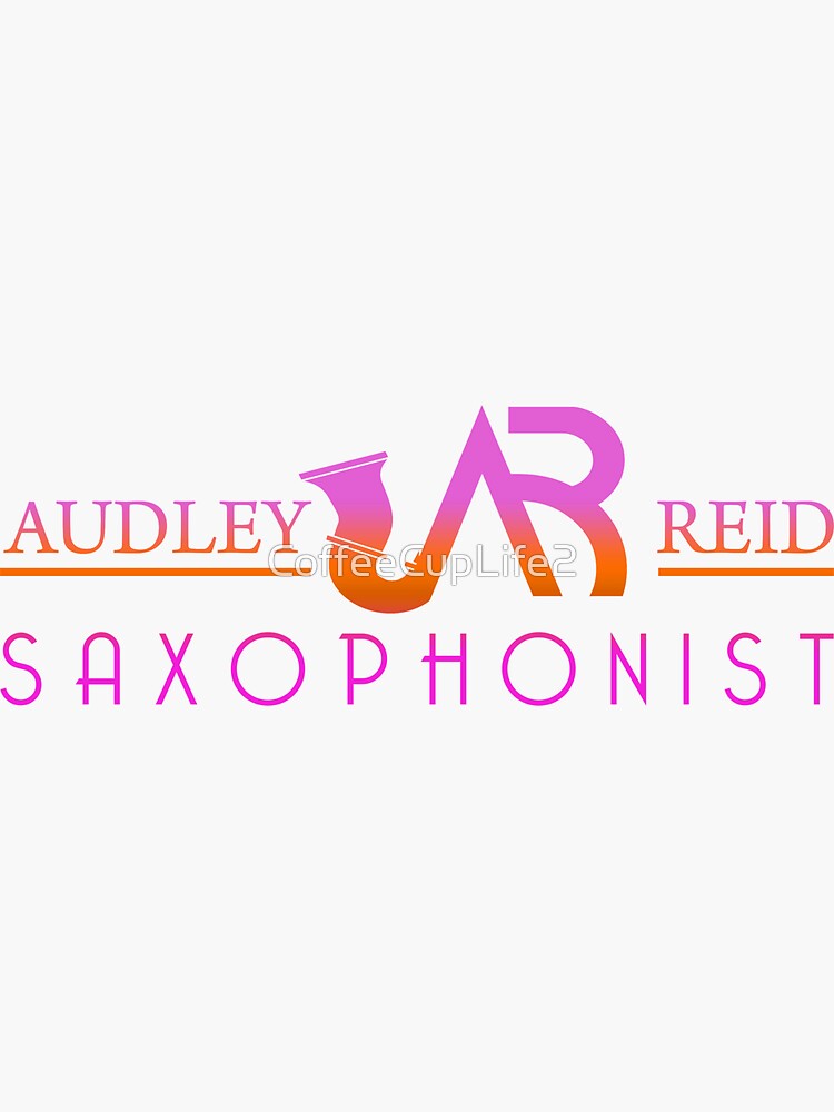 The Audley Reid Saxophonist Logo In Color by CoffeeCupLife2