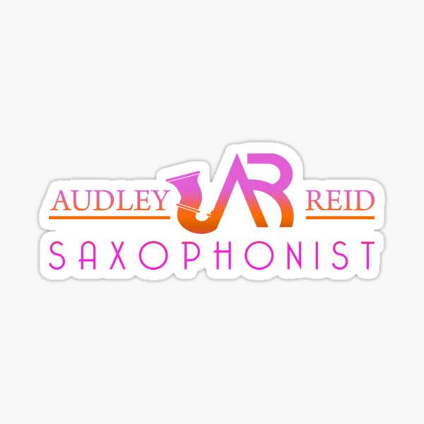 The Audley Reid Saxophonist Logo In Color Sticker