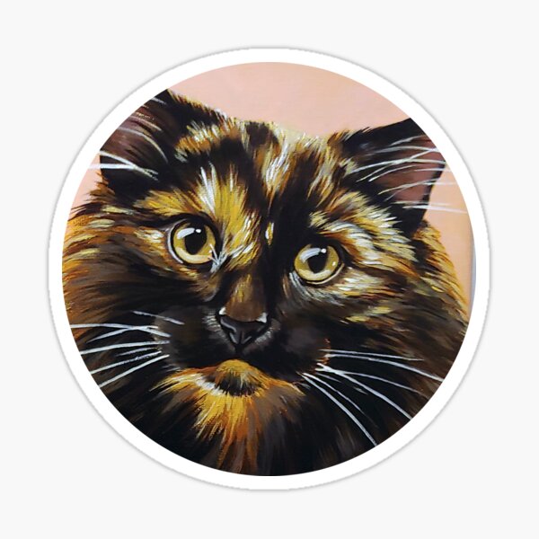 Item preview, Cute Longhair Calico/Torti Cat designed and sold by cheeborg.
