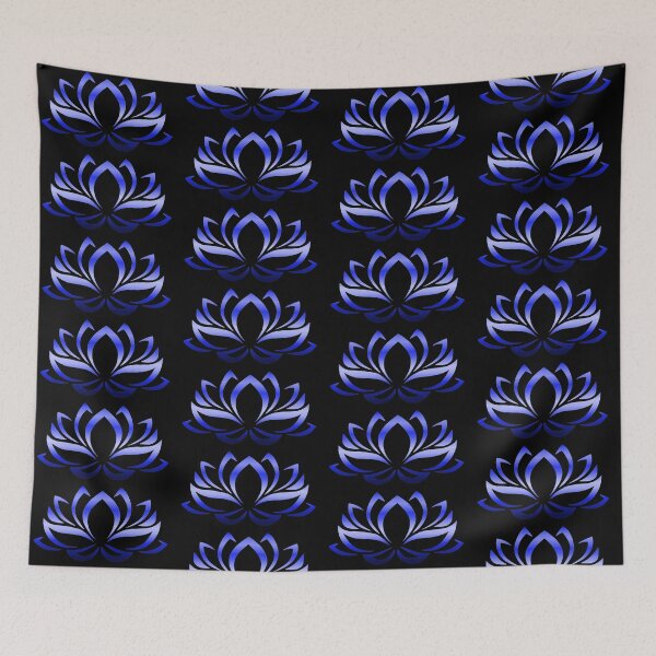 Item preview, Gentle "Pocket" Lotus Flower In Metallic Blue designed and sold by RosieSunflower.