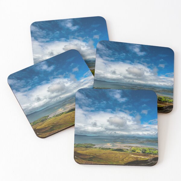Item preview, View from the top of Croagh Patrick Mountain, nicknamed the Reek in County Mayo after Mweelrea and Nephin, Ireland designed and sold by AlbertMi.