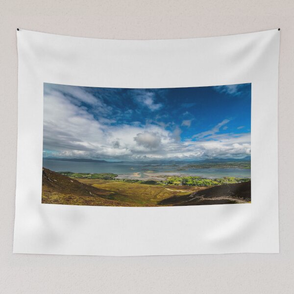 Item preview, View from the top of Croagh Patrick Mountain, nicknamed the Reek in County Mayo after Mweelrea and Nephin, Ireland designed and sold by AlbertMi.