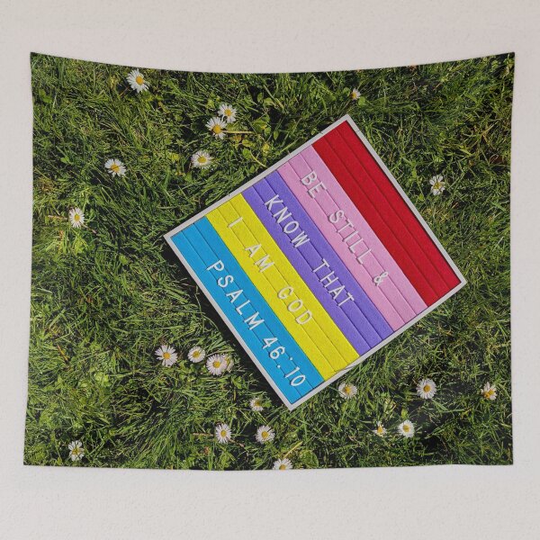 Item preview, Be Still Letterboard With Spring Background (original photo) designed and sold by Grace Feucht.