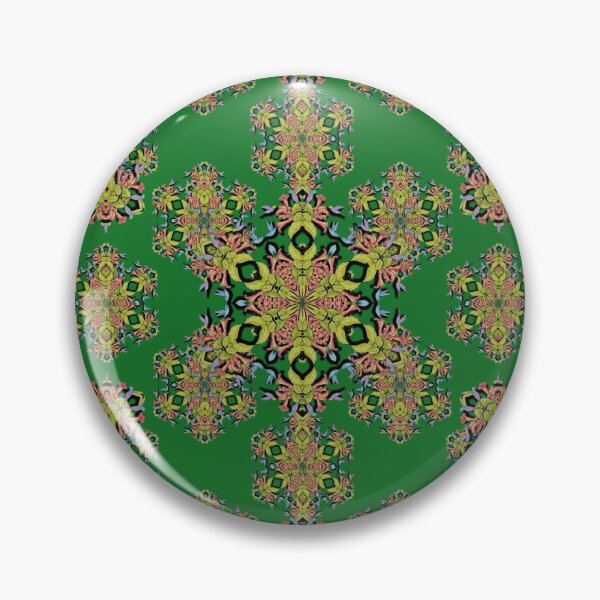 Artikelvorschau, Hummingbird_trumpet_flower_kaleidoscope7_green entworfen und verkauft von KaycysCreations.