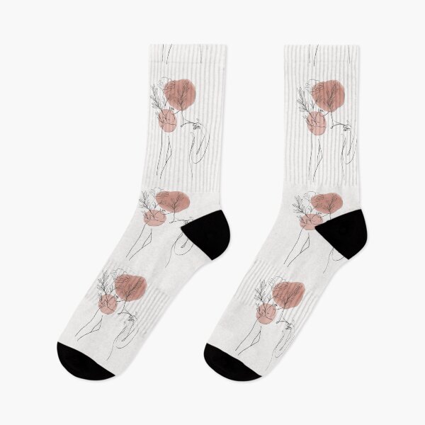 Item preview, woman’s body with flowers pastel  feminine line art  designed and sold by Imaddi.