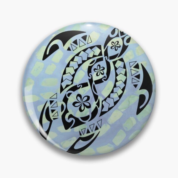 Item preview, Plumeria Turtle, Tatoo Style Black Turtle designed and sold by TheLomiLoveBus.