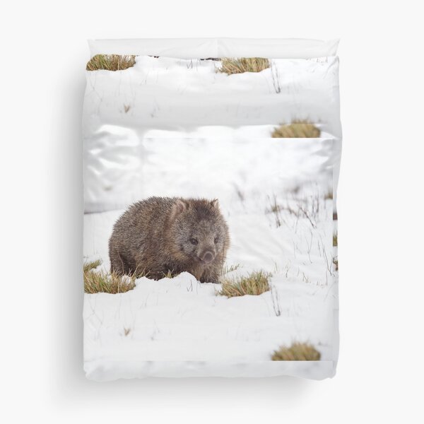 Winter Wombat Duvet Cover