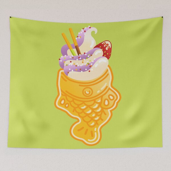 Item preview, Taiyaki Ice Cream - Japanese Sweets - Kawaii Food designed and sold by Nossikko.