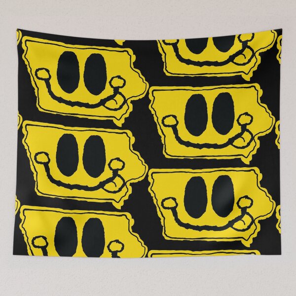 Item preview, Iowa Happy Face with tongue sticking out designed and sold by pelagio.