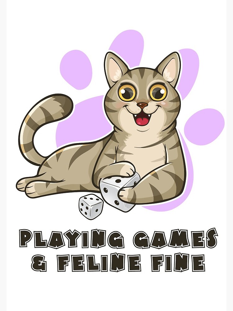 Thumbnail 3 of 3, Journal, Playing Games And Feeling Fine designed and sold by pudgycatgames.
