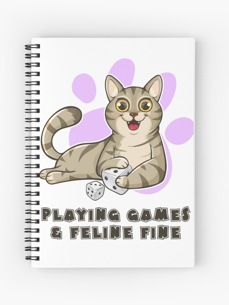 Thumbnail 1 of 3, Journal, Playing Games And Feeling Fine designed and sold by pudgycatgames.