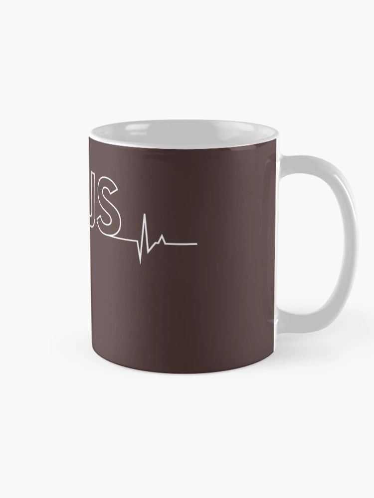 Thumbnail 3 of 6, Coffee Mug, JavaScript Heartbeat - Perfect Gift for Programmers designed and sold by nasa8x.