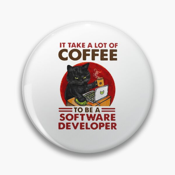 Item preview, BLACK CAT DRINK COFFEE IT TAKE A LOT OF COFFEE TO BE A SOFT DEVELOPER SHIRT1 designed and sold by NormaEng.