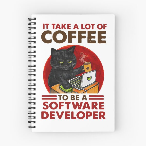 Item preview, BLACK CAT DRINK COFFEE IT TAKE A LOT OF COFFEE TO BE A SOFT DEVELOPER SHIRT1 designed and sold by NormaEng.