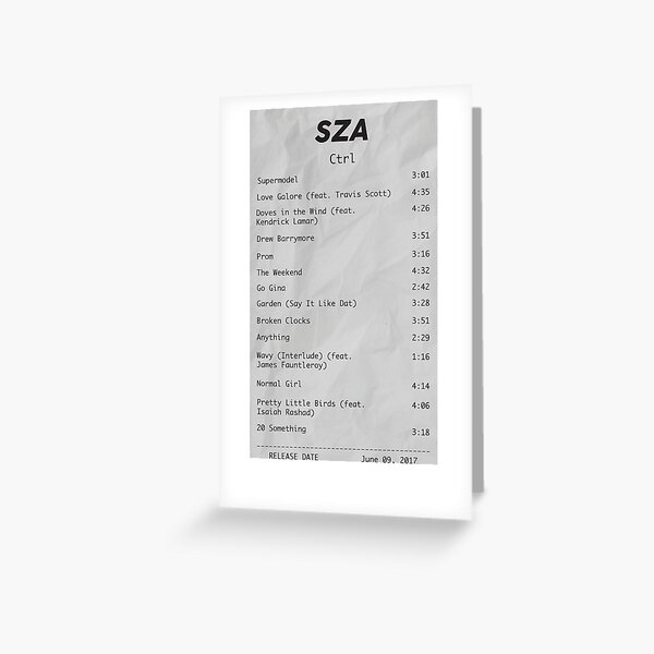 sza birthday card