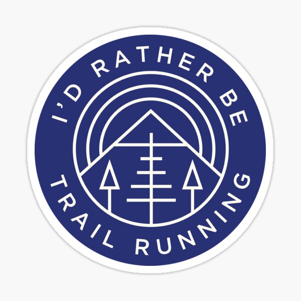 Item preview, I'd Rather Be Trail Running Runner Mountains designed and sold by yelly123.