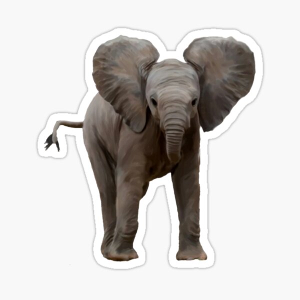 Item preview, Baby Elephant Painting designed and sold by Alondra.