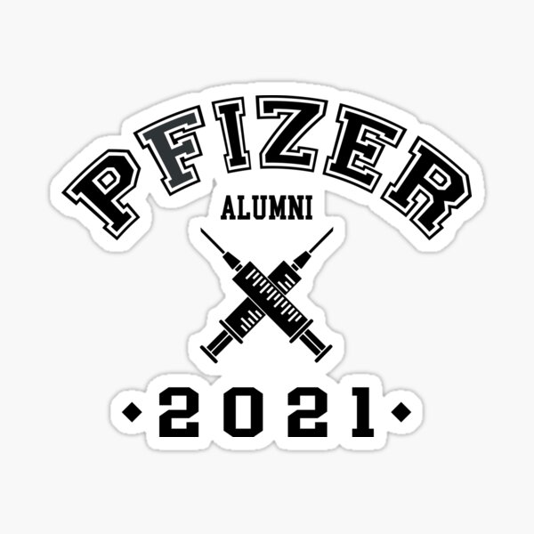 Pfizer Alumni 2021 Vaccinated Sticker
