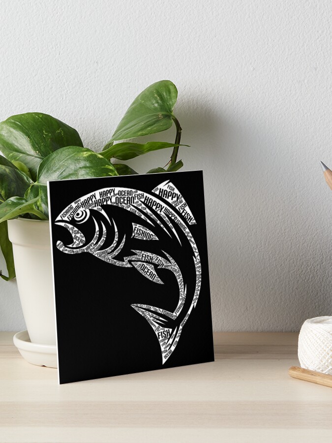 Fish Word Art - Fish Lover Art Board Print for Sale by WordArtDesign