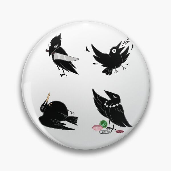 Item preview, Cute Cartoon Crows designed and sold by UncannyCandy.