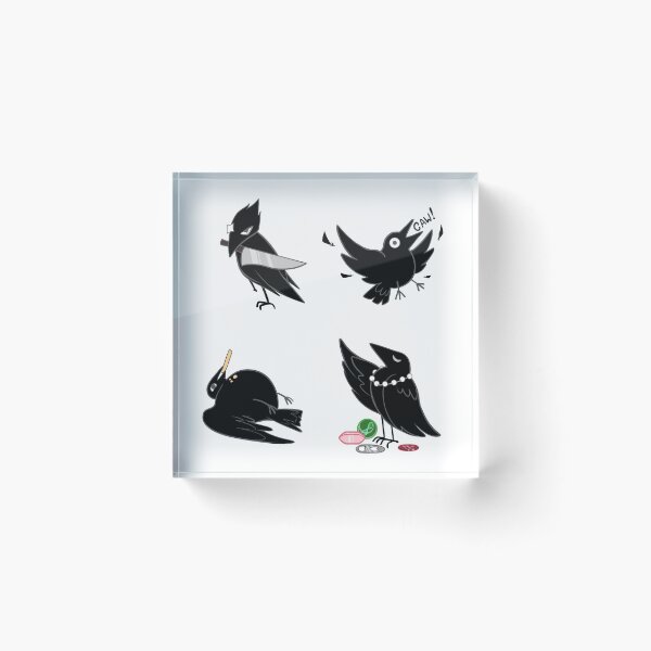 Item preview, Cute Cartoon Crows designed and sold by UncannyCandy.