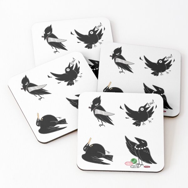 Item preview, Cute Cartoon Crows designed and sold by UncannyCandy.