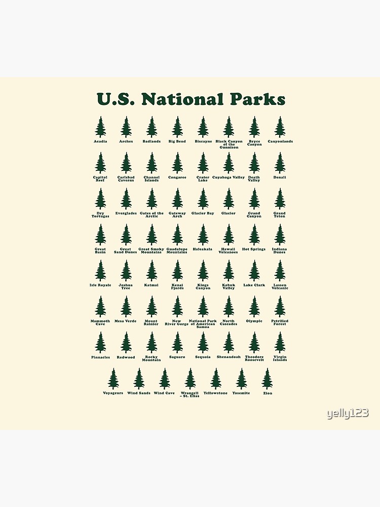 Discover U.S. National Parks All 63 National Parks Hiking Camping Socks