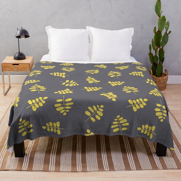 Item preview, Yellow Stems on Grey Background - Pantone colors 2021 designed and sold by Mommyisakeeper.