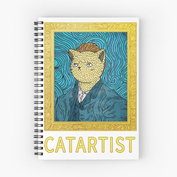 Item preview, Cat in the ha, catartist van gogh cat designed and sold by HTS.