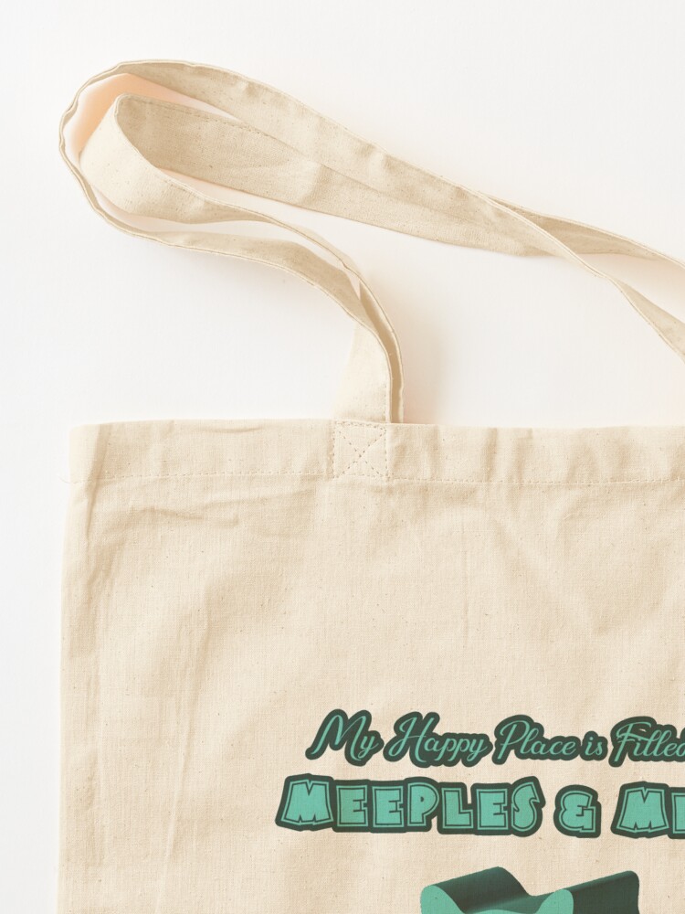 Thumbnail 3 of 5, Tote Bag, Happy Place - Board Games and Meows designed and sold by pudgycatgames.