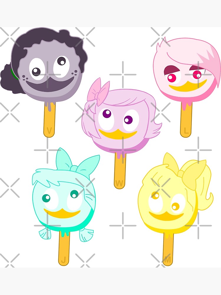 "Ducktales Girls ice cream" Poster by CoreyUnlimited Redbubble