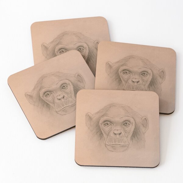 Item preview, Portrait of a Chimpanzee designed and sold by sjgarr-art.