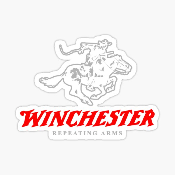 Details about   Winchester Repeating Arms 12” White Vinyl Rifle Gun Decal Sticker set Of 2 