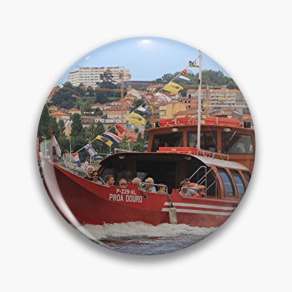 Artikelvorschau, Rotes Ausflugboot, Fluss Douro, Porto, Portugal entworfen und verkauft von FranWest.