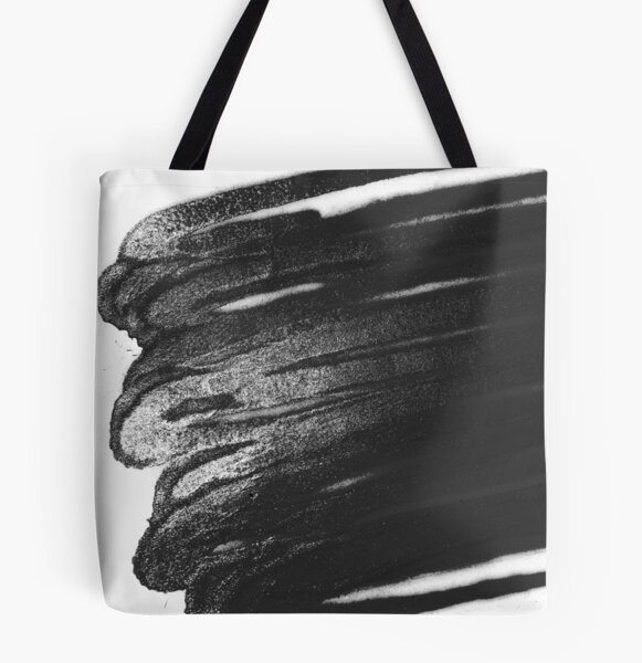 Black Spray Paint with White Background Tote Bag