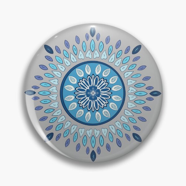Item preview, Circle of Leaf Blue designed and sold by Delta Horsley.
