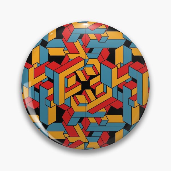 Aperçu de l'œuvre Escher tricolore créée et vendue par BryanBearStudio.