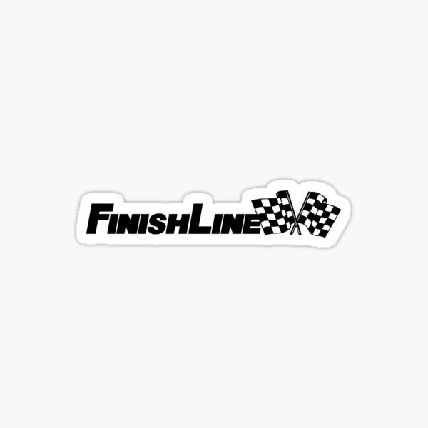 finish line Sticker