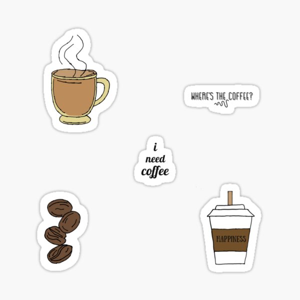All Things Coffee Sticker Pack Sticker