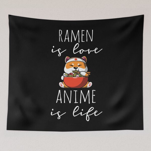 Item preview, Ramen is Love Anime is Life, lindo regalo de tazón de comida japonés de fideos Ramen designed and sold by PrintOfi.