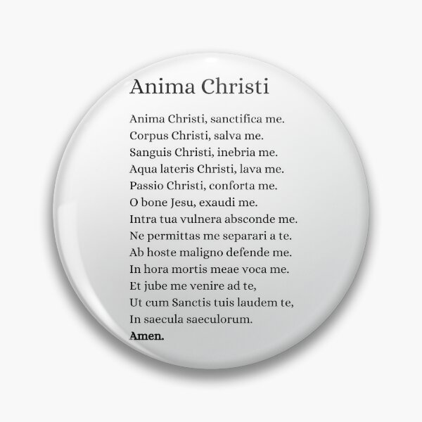 Item preview, Anima Christi | Prayer In Latin designed and sold by KarolinaPaz.