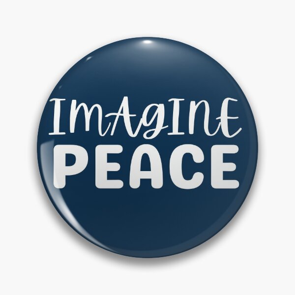 Item preview, Imagine Peace fun print design in white letters designed and sold by kwbord.