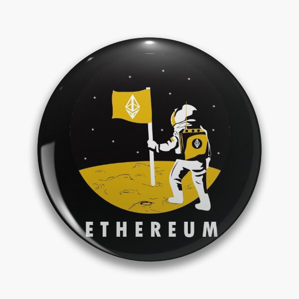 Item preview, Ethereum On The Moon Yellow Moon designed and sold by Sujitra  Romyen.