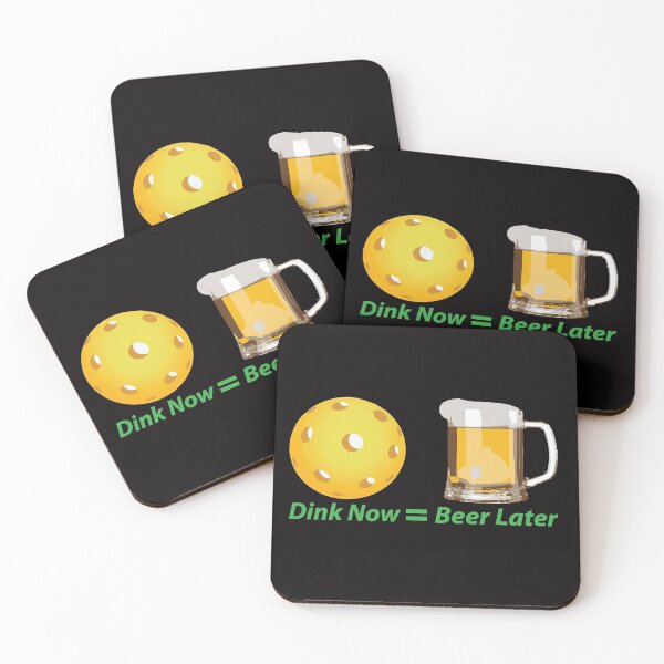 Item preview, Dink Now = Beer Later Pickleball Pickle ball designed and sold by JAZTshirt.