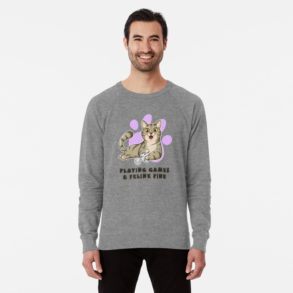 Item preview, Lightweight Sweatshirt designed and sold by pudgycatgames.